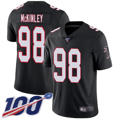 Atlanta Falcons Limited Black Men Takkarist McKinley Alternate Jersey NFL Football #98 100th Season Vapor Untouchable